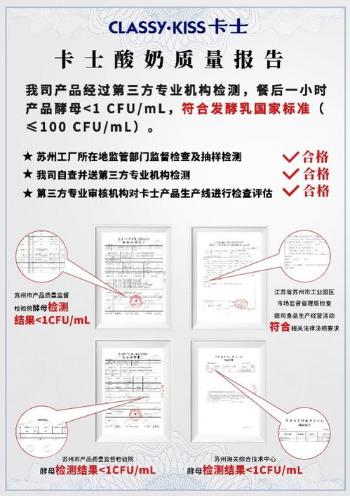 卡士乳業(yè)回應(yīng)不實報道 公布產(chǎn)品質(zhì)量檢測合格報告與供應(yīng)鏈管理服務(wù)